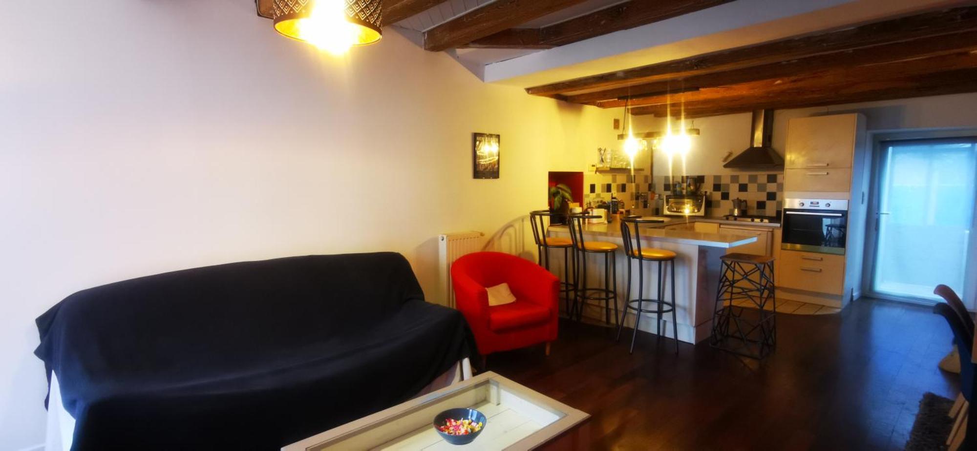 Trentemoult : Charmante Grande Maison Avec Vue Sur Loire 105 M2 Reze Luaran gambar